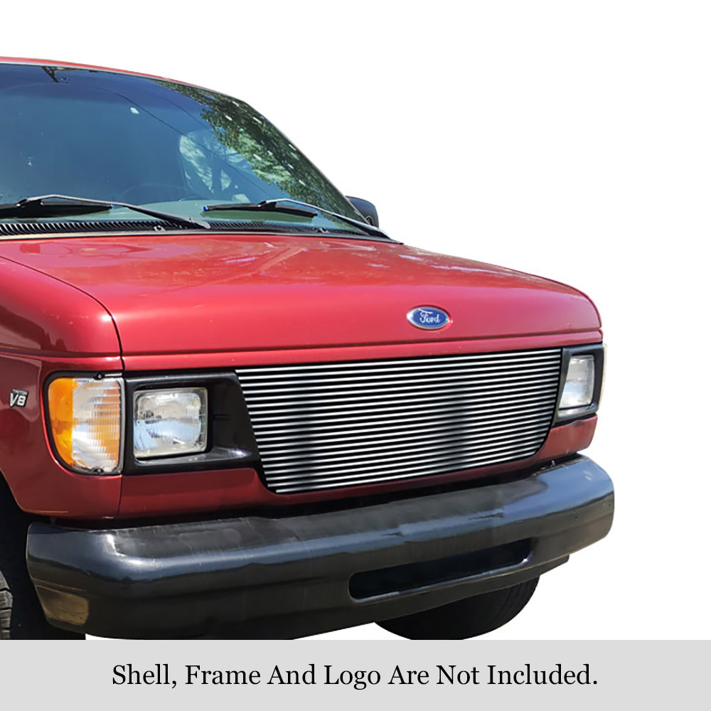 1992-2007 Ford Econoline Van Main Upper Stainless Steel Billet Grille