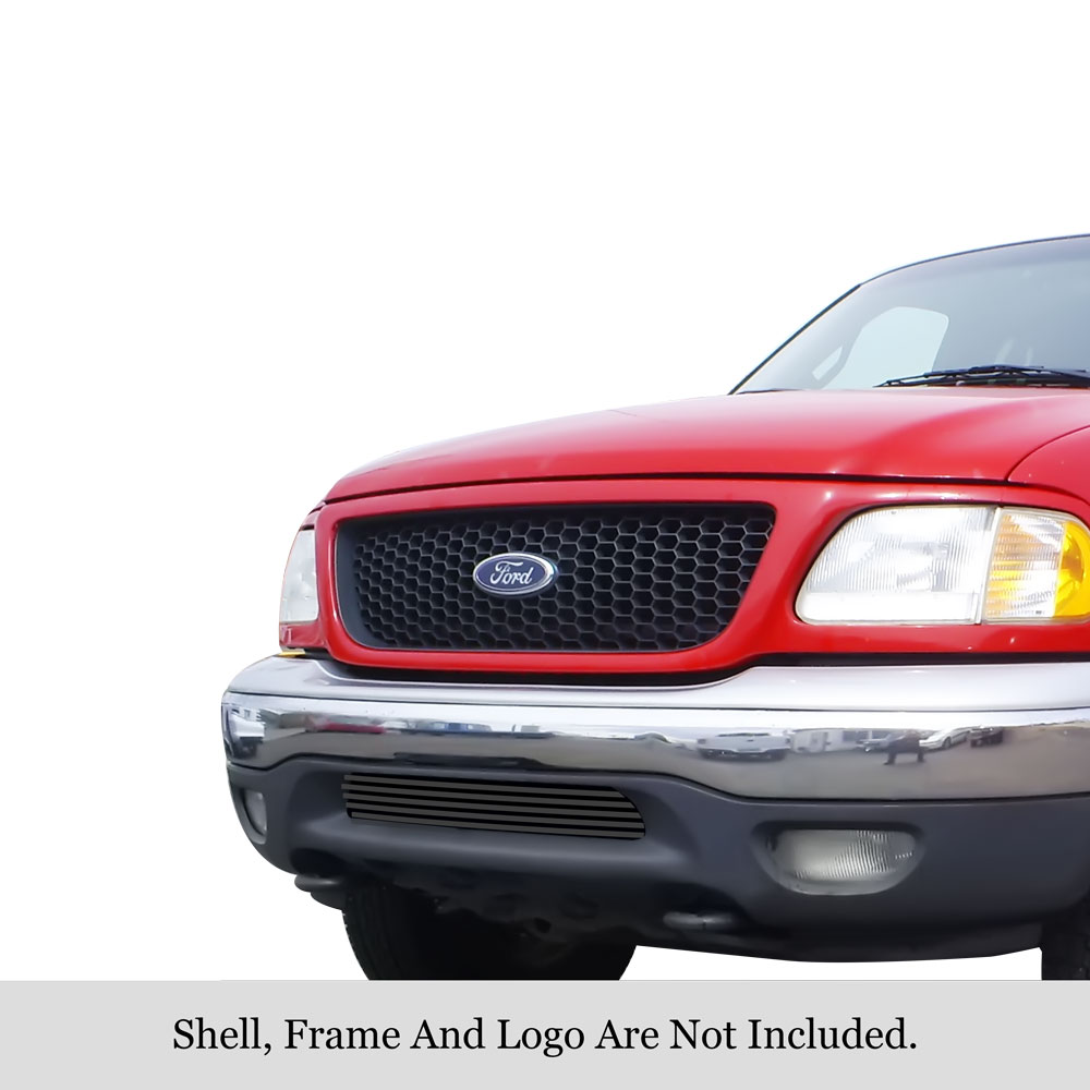 1999-2002 Ford Expedition 4WD /1999-2003 Ford F-150 4WD Lower Bumper Black Stainless Steel Billet Grille