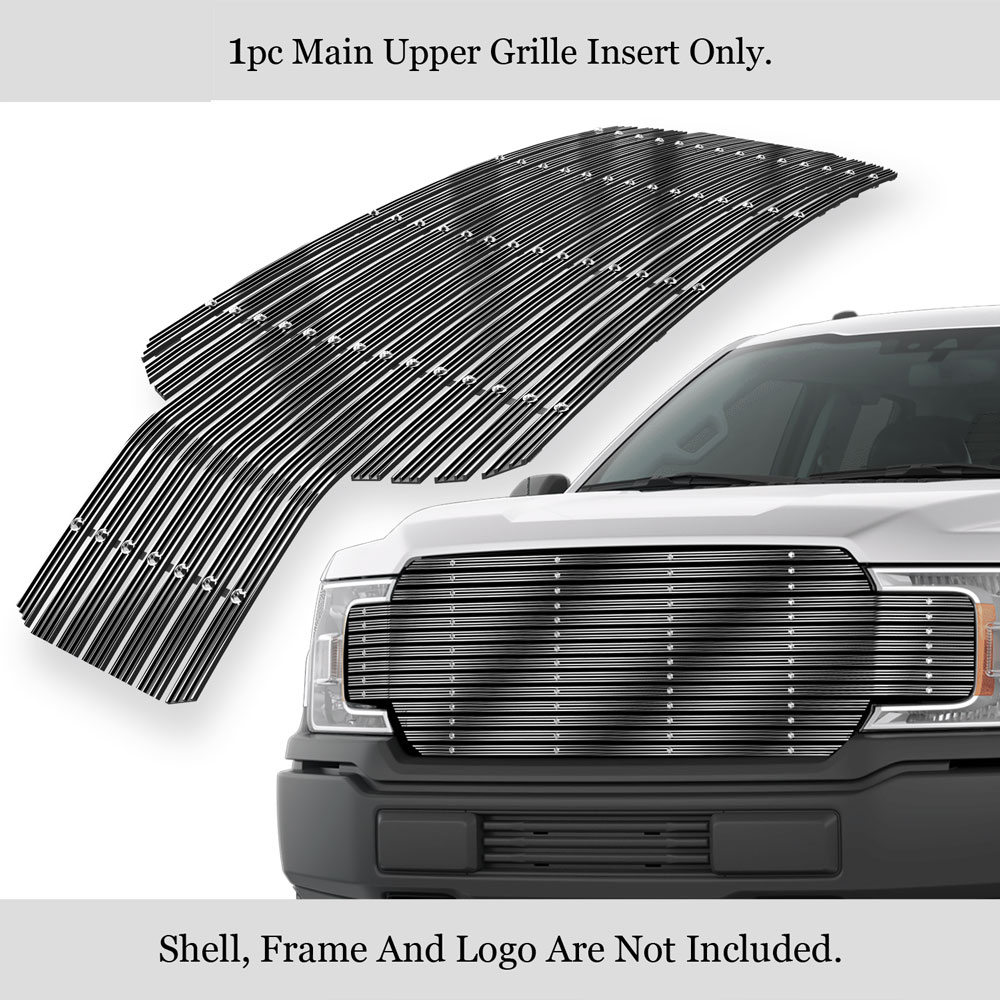 2018-2020 Ford F-150 Without Front Camera MAIN UPPER Rugged Billet Grille