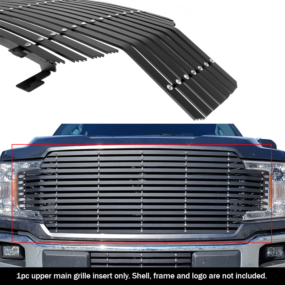 2018-2020 Ford F-150 Without Front Camera MAIN UPPER Aluminum Billet Wide Grille