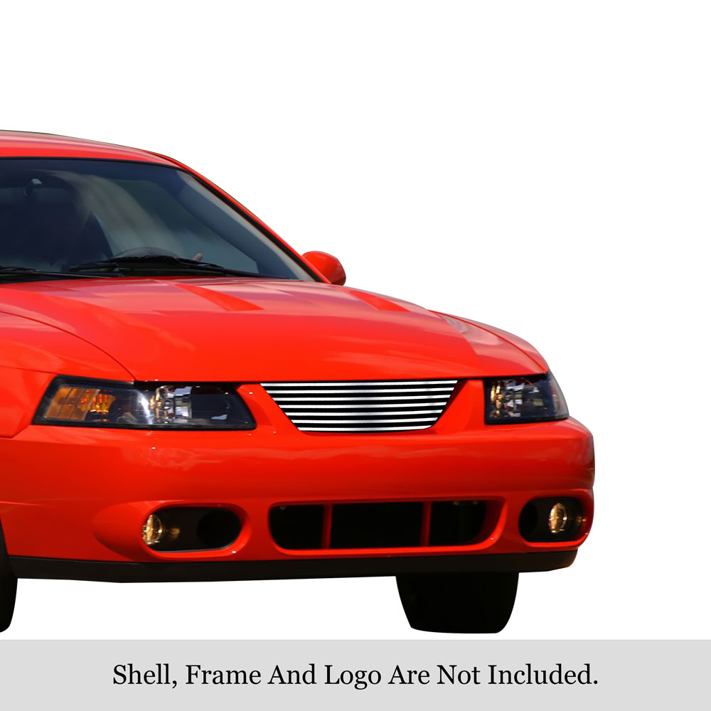 1999-2004 Ford Mustang Not for Cobra/ Only for Models with OEM Honeycomb Grille MAIN UPPER Stainless Steel Billet Grille