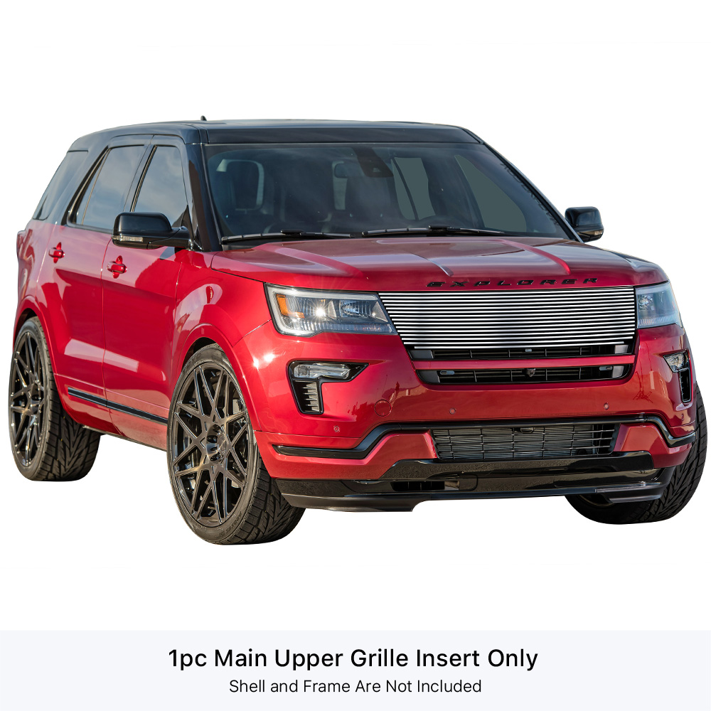 2016-2019 Ford Explorer MAIN UPPER Stainless Steel Billet Grille