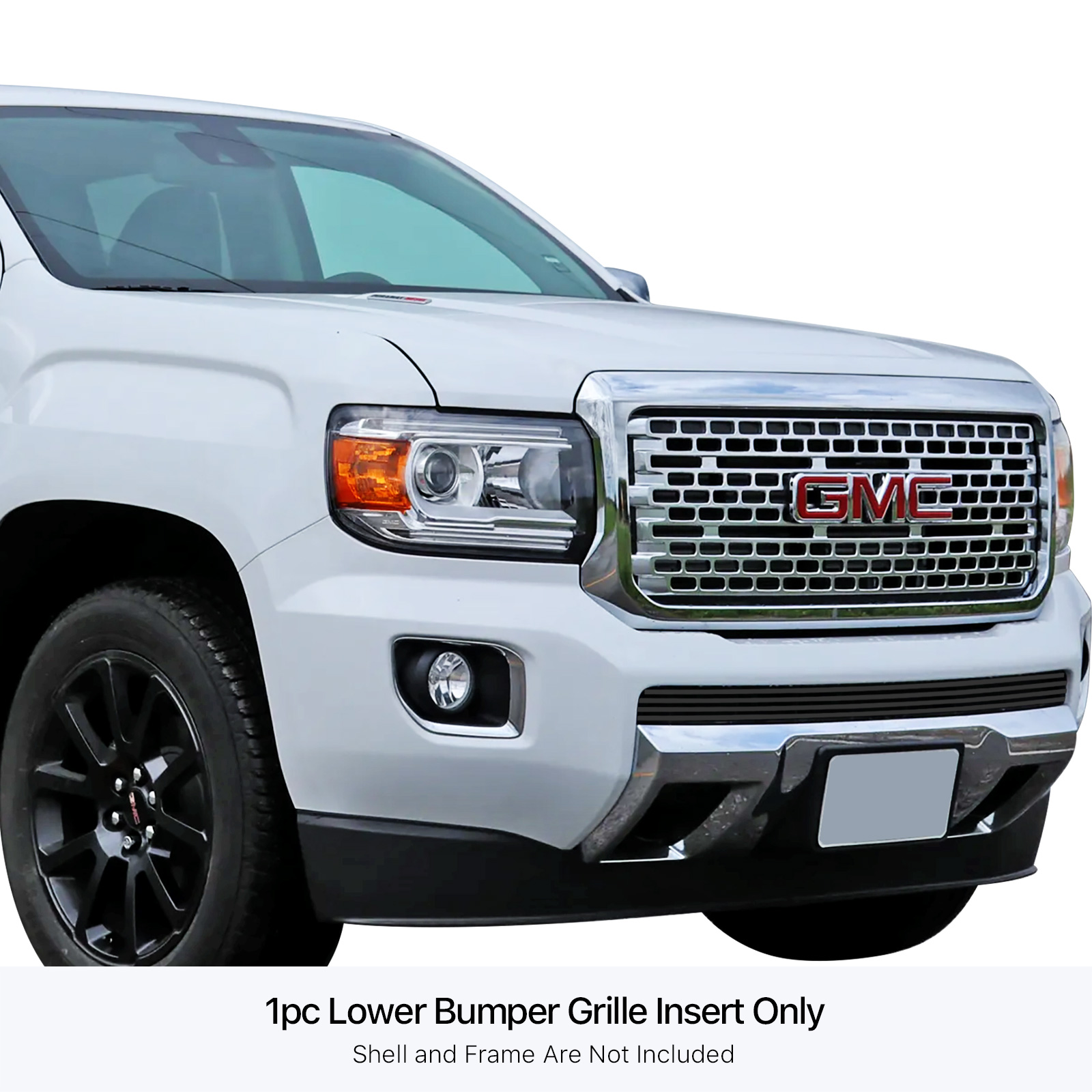2015-2020 GMC Canyon LOWER BUMPER Black Stainless Steel Billet Grille