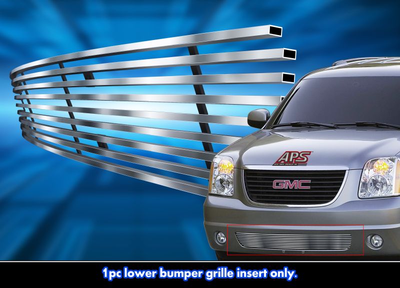 2007-2014 GMC Yukon Tow Hook Covered Not For Hybrid Model/2007-2014 GMC Yukon XL Tow Hook Covered Not For Hybrid Model LOWER BUMPER Stainless Steel Billet Grille