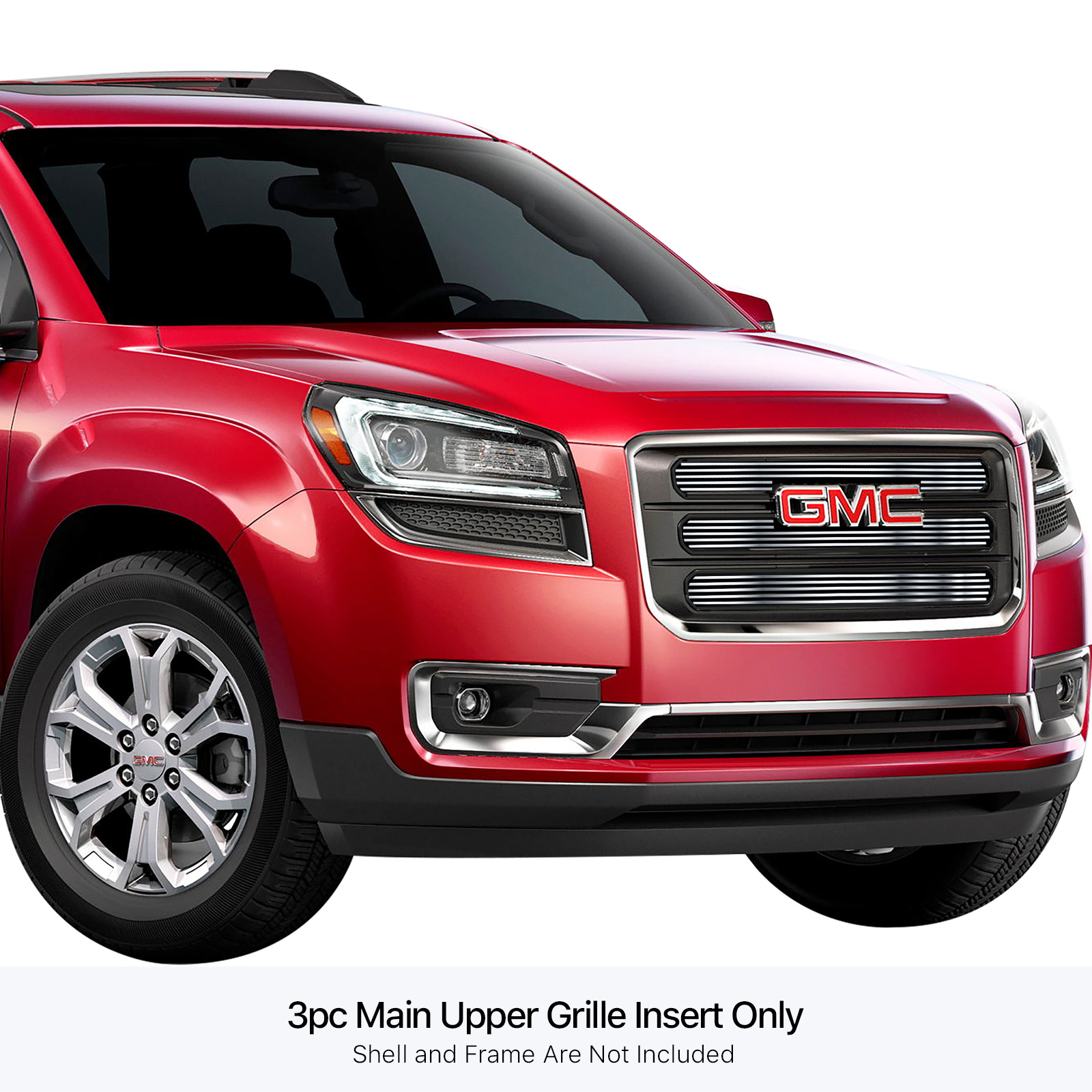 2013-2016 GMC Acadia SLE With Logo Show MAIN UPPER Stainless Steel Billet Grille