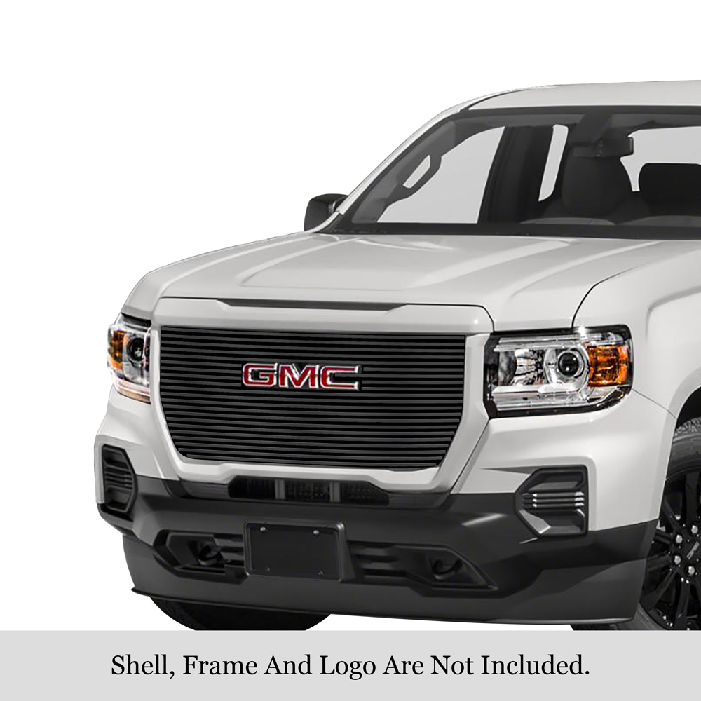2021-2022 GMC Canyon Elevation/ 2021-2022 GMC Canyon AT4 MAIN UPPER Black Stainless Steel Billet Grille
