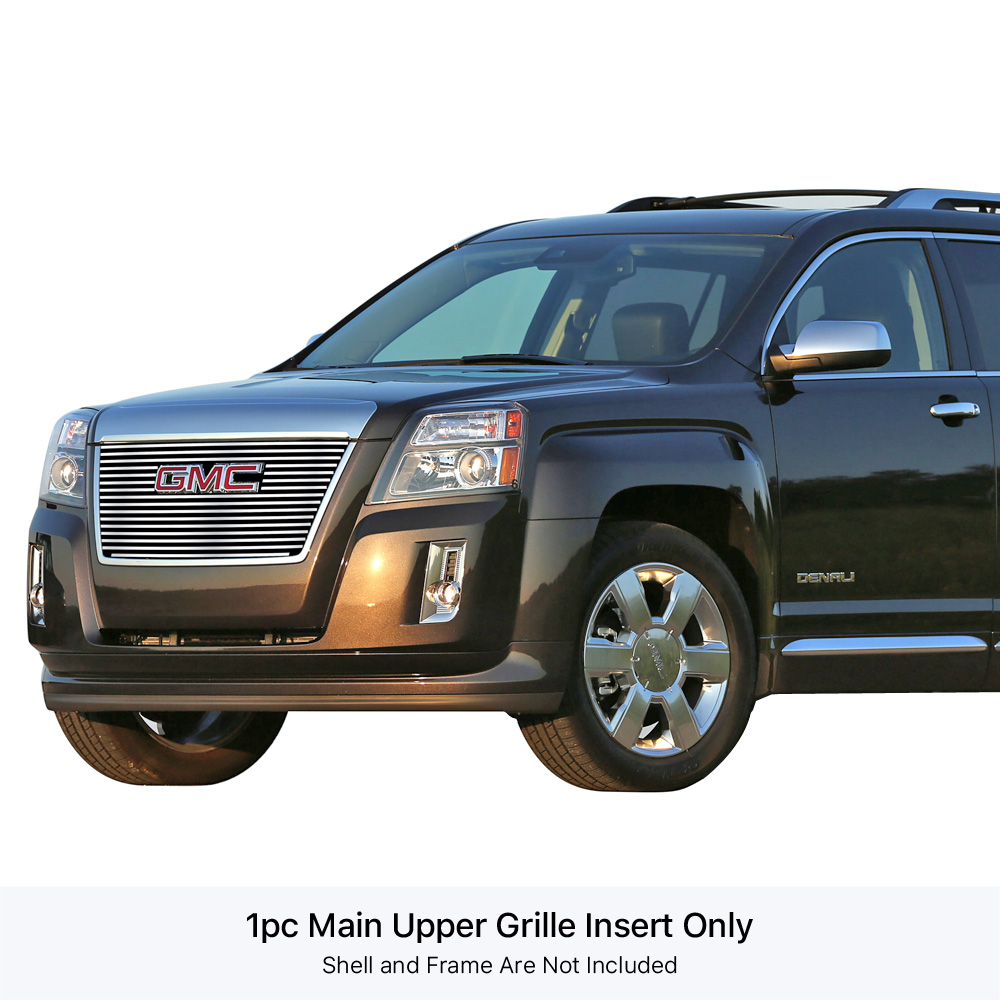 2010-2015 GMC Terrain 1 PC With Logo Show MAIN UPPER Stainless Steel Billet Grille