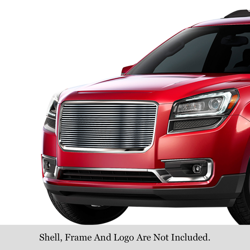 2013-2016 GMC Acadia With Logo Cover MAIN UPPER Stainless Steel Billet Grille