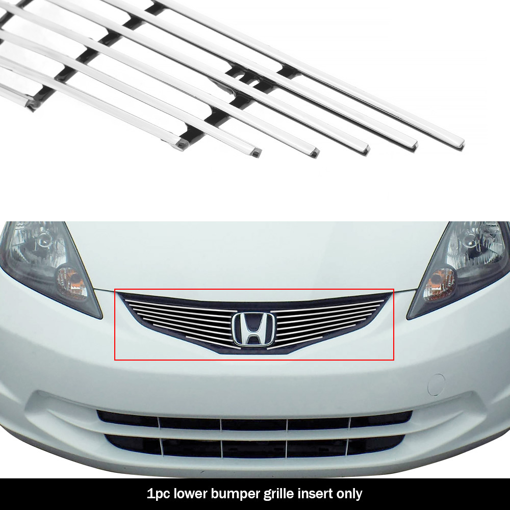 2012-2013 Honda Fit Base Model with logo show MAIN UPPER Aluminum Billetuminum Billet Grille