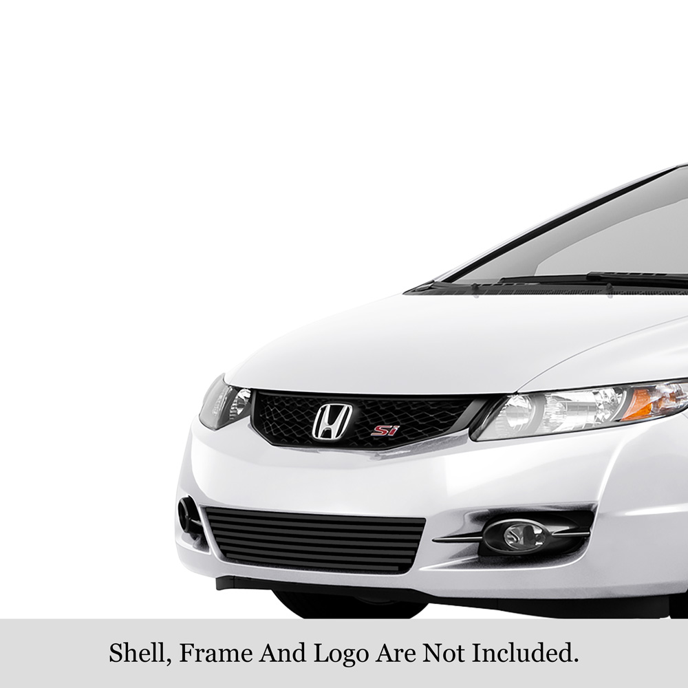 2009-2011 Honda Civic  Coupe LOWER BUMPER Black Stainless Steel Billet Grille