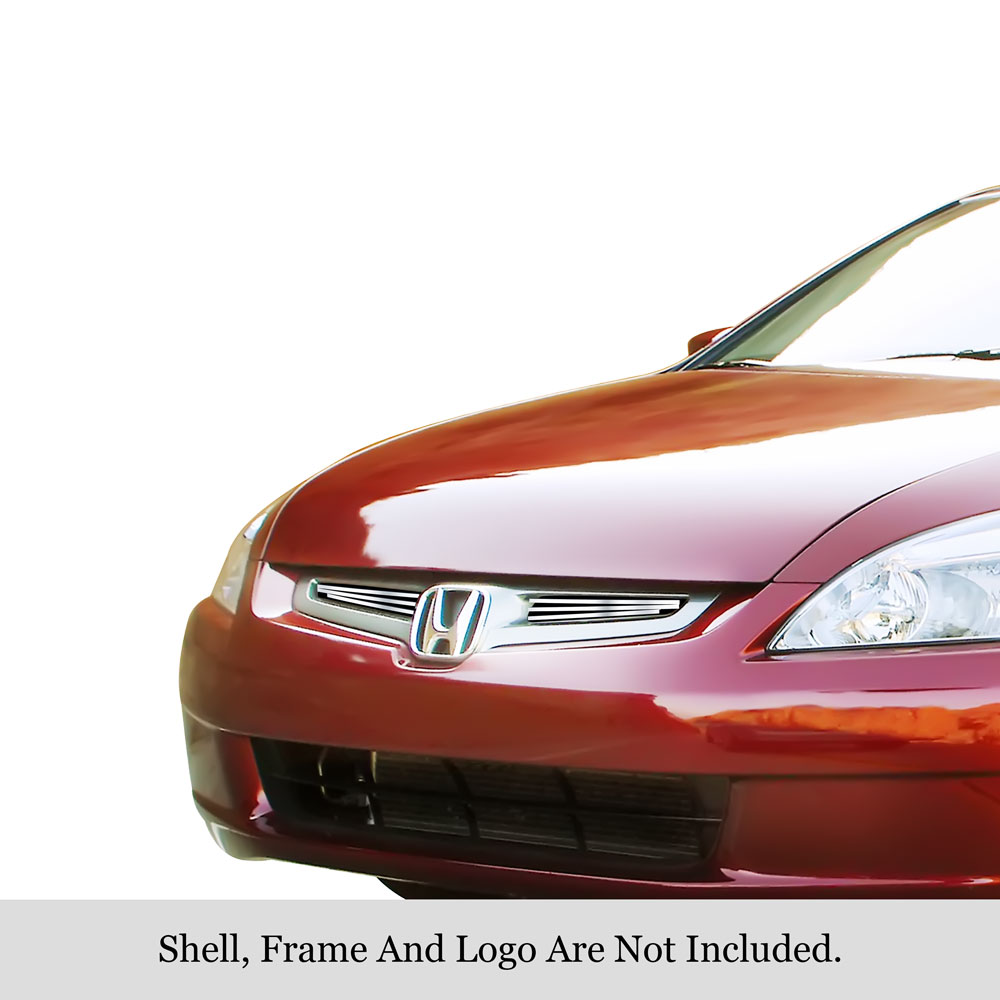 2003-2005 Honda Accord Sedan MAIN UPPER Stainless Steel Billet Grille