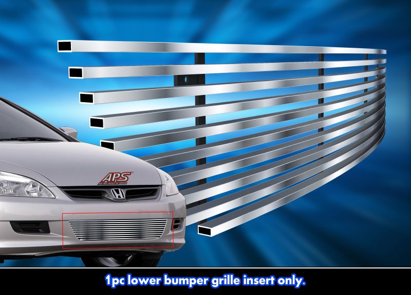 2006-2007 Honda Accord Coupe LOWER BUMPER Stainless Steel Billet Grille