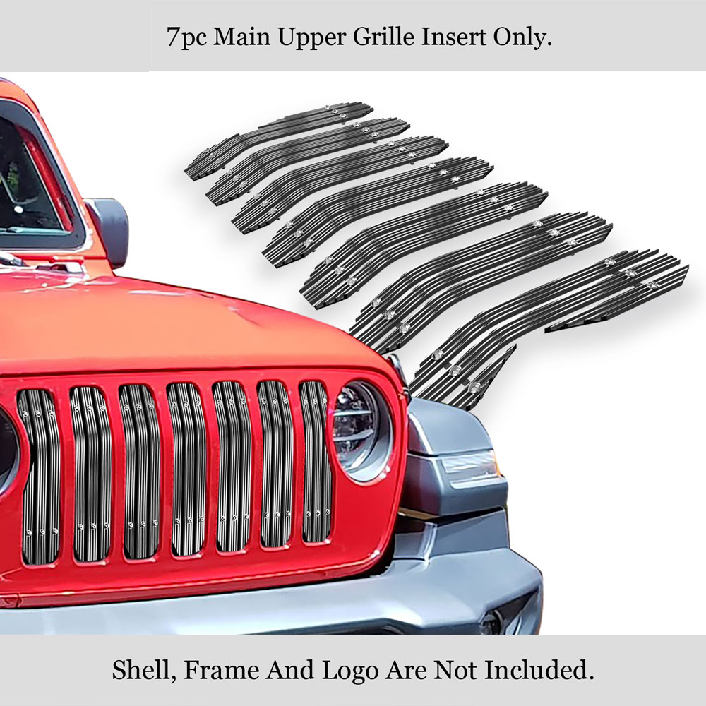 2018-2023 Jeep Wrangler JL Not For JK MAIN UPPER Rugged Billet Grille