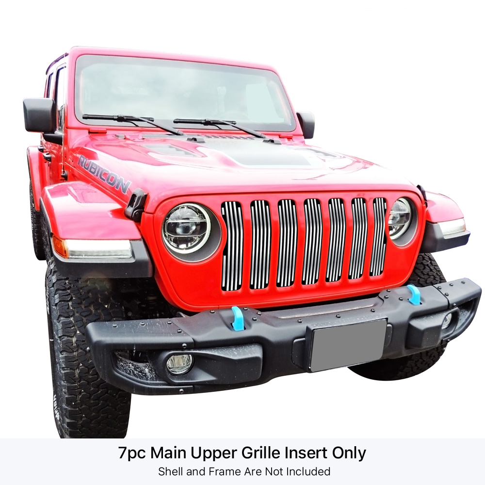 2018-2024 Jeep Wrangler JL Not For JK MAIN UPPER Stainless Steel Billet Grille