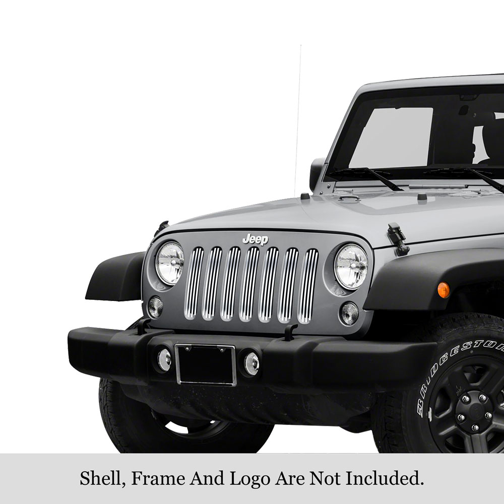 2007-2018 Jeep Wrangler JK MAIN UPPER Stainless Steel Billet Grille