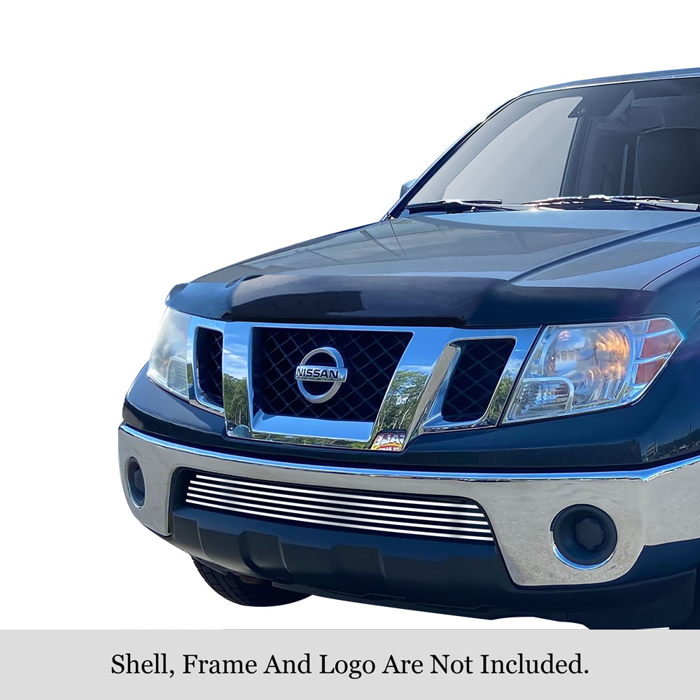 2005-2008 Nissan Frontier All Model/2009-2020 Nissan Frontier (Only Fit Model With Chrome Bumper Not Fit Pro-4X Model)/2005-2007 Nissan Pathfinder LOWER BUMPER Stainless Steel Billet Grille