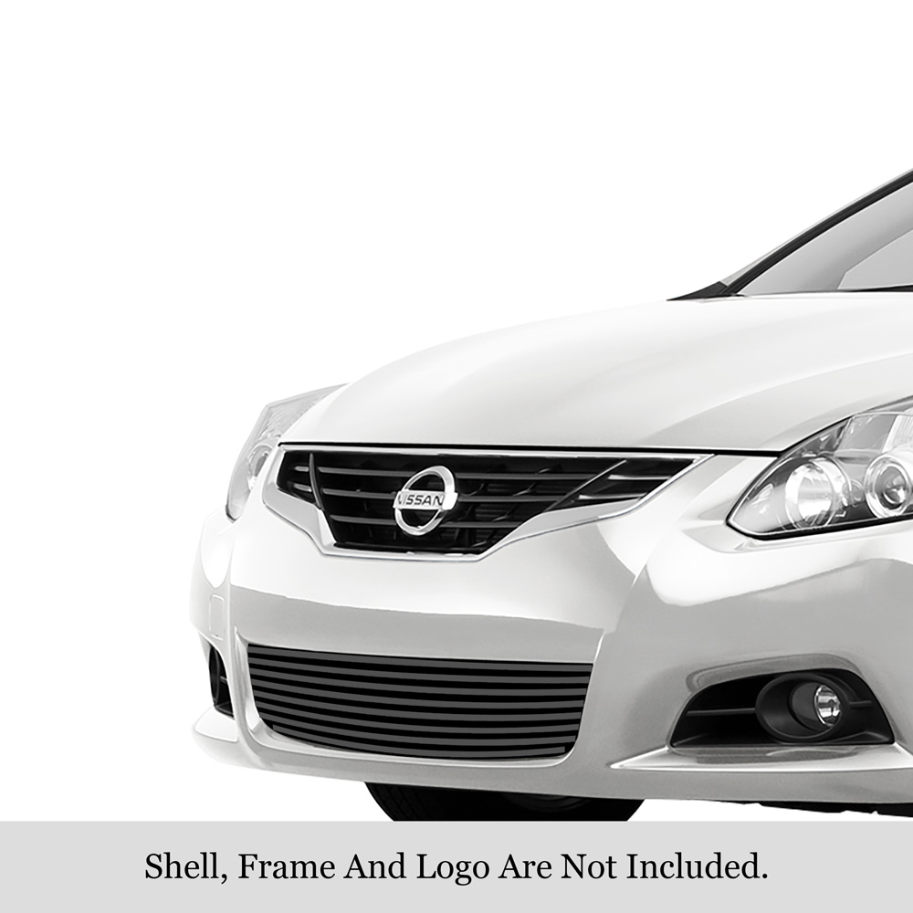 2010-2012 Nissan Altima Coupe LOWER BUMPER Black Stainless Steel Billet Grille