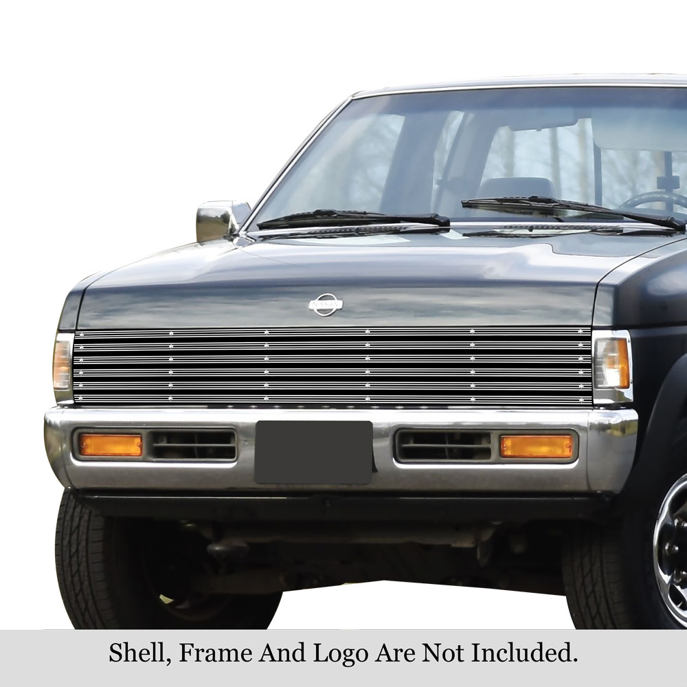 1986-1997 Nissan Pickup With/S. Beam Type H/Lamps - Requires Headlamps Recess Main Upper Rugged Billet Grille