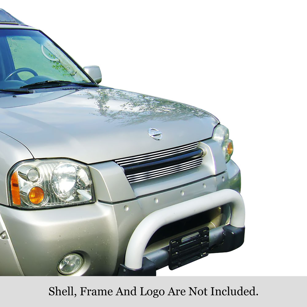 2001-2004 Nissan Frontier MAIN UPPER Stainless Steel Billet Grille