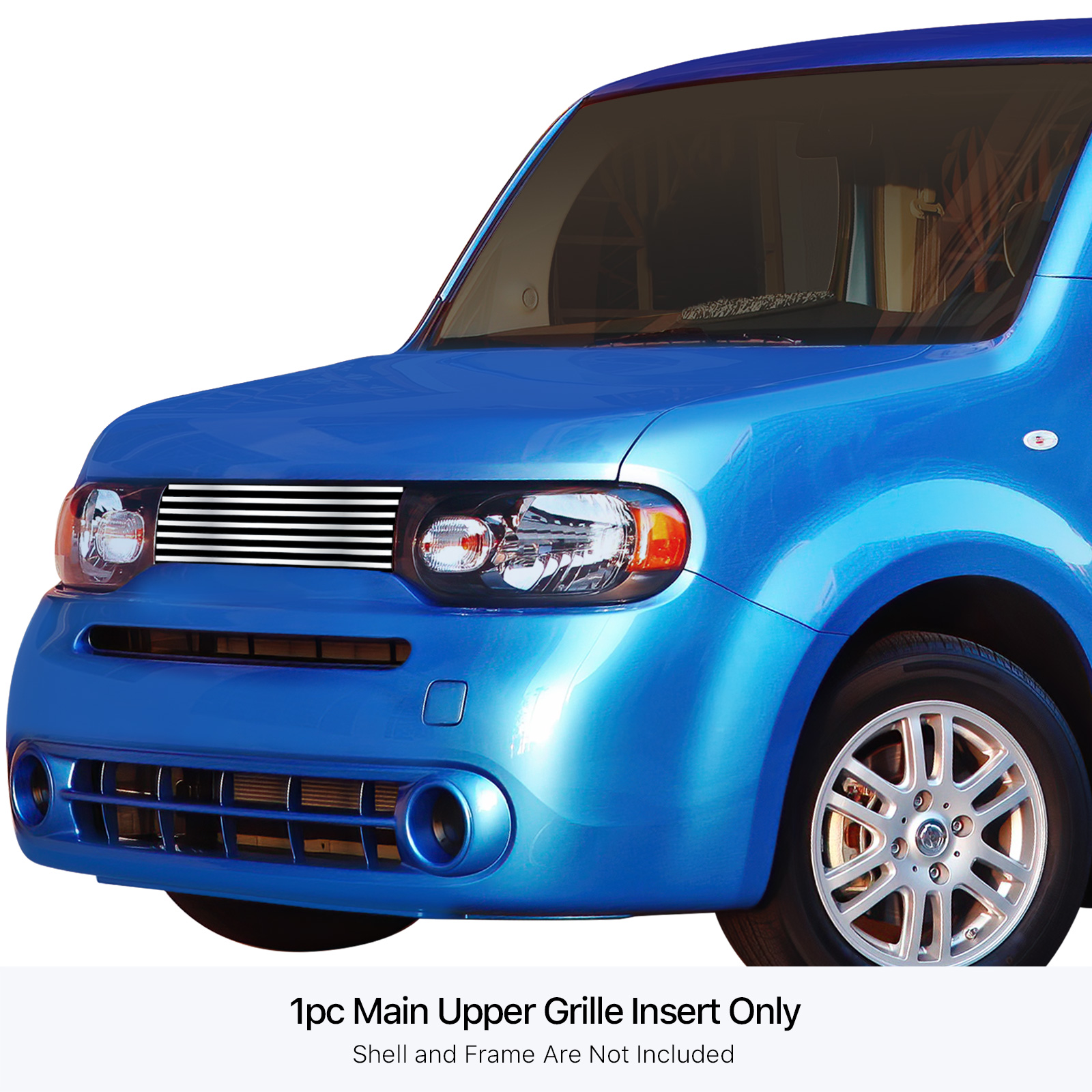 2009-2014 Nissan Cube Not For Krom edition MAIN UPPER Stainless Steel Billet Grille
