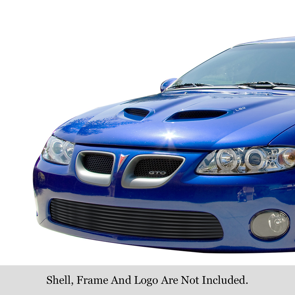 2004-2006 Pontiac GTO (Not For RA6 Model) LOWER BUMPER Black Stainless Steel Billet Grille