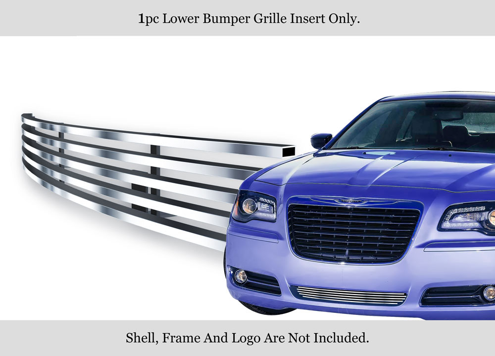 2011-2014 Chrysler 300 (Not For SRT8 And John Varvatos Limited Edition)/2011-2014 Chrysler 300C (Not For SRT8 And John Varvatos Limited Edition) LOWER BUMPER Stainless Steel Billet Grille