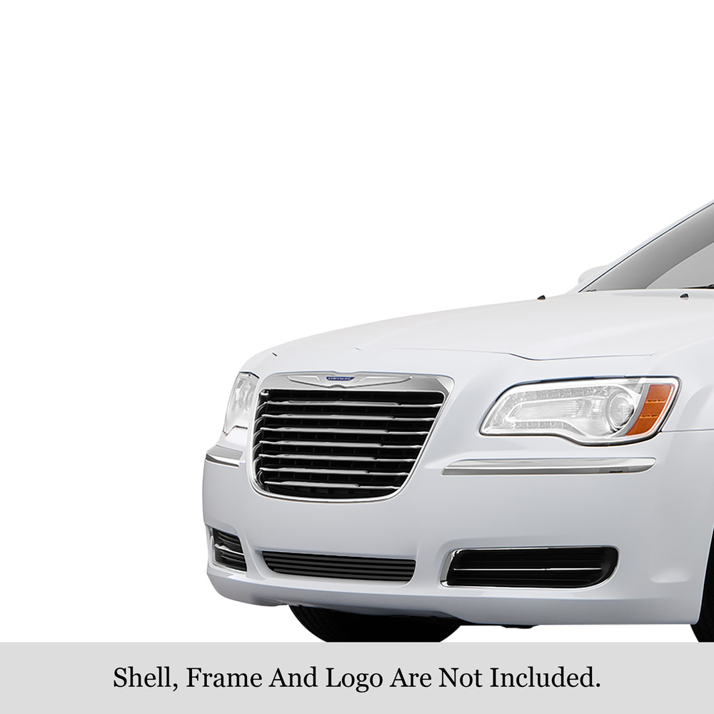 2011-2014 Chrysler 300 (Not For SRT8 And John Varvatos Limited Edition)/2011-2014 Chrysler 300C (Not For SRT8 And John Varvatos Limited Edition) LOWER BUMPER Black Stainless Steel Billet Grille