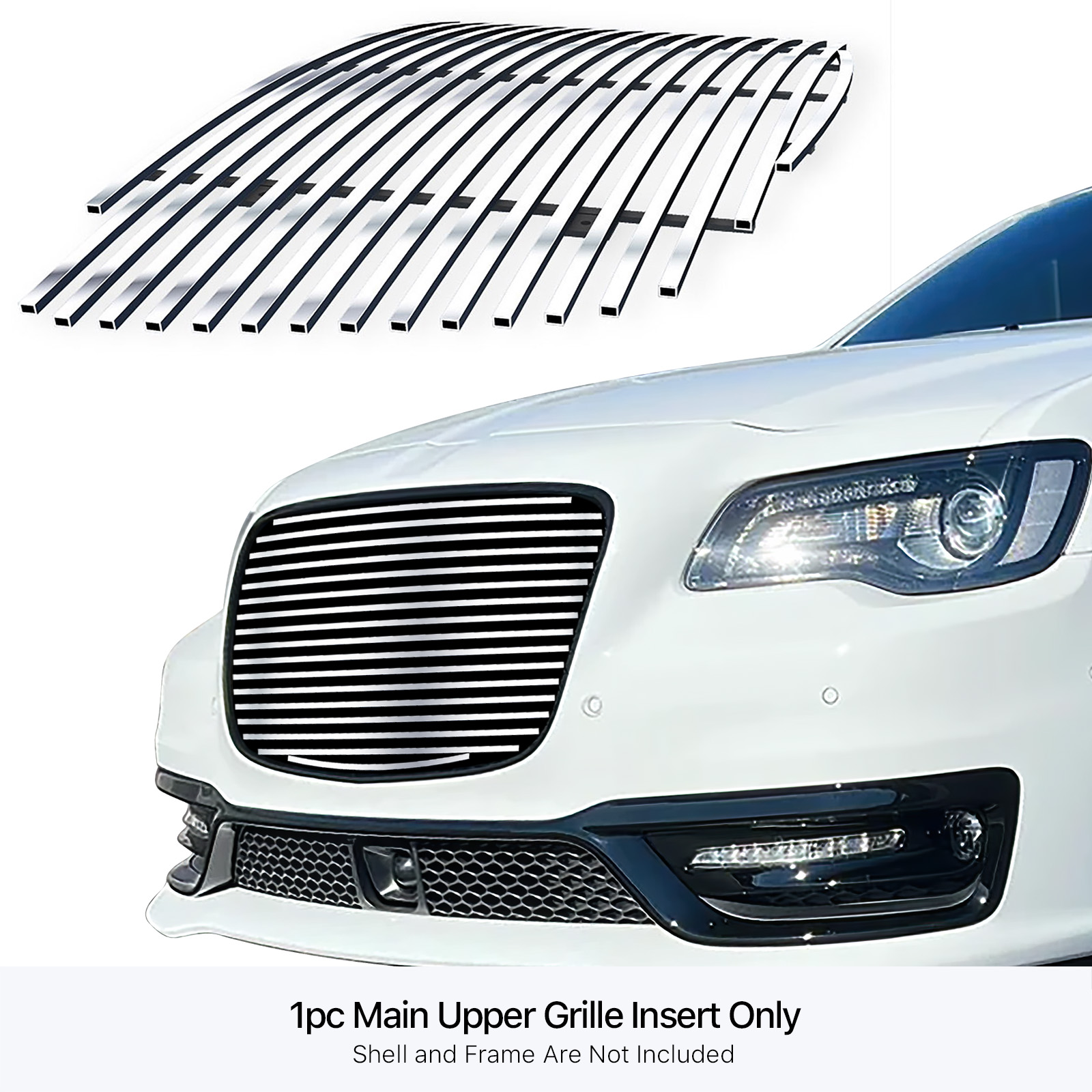 2015-2023 Chrysler 300C/2015-2021 Chrysler 300S MAIN UPPER Stainless Steel Billet Grille