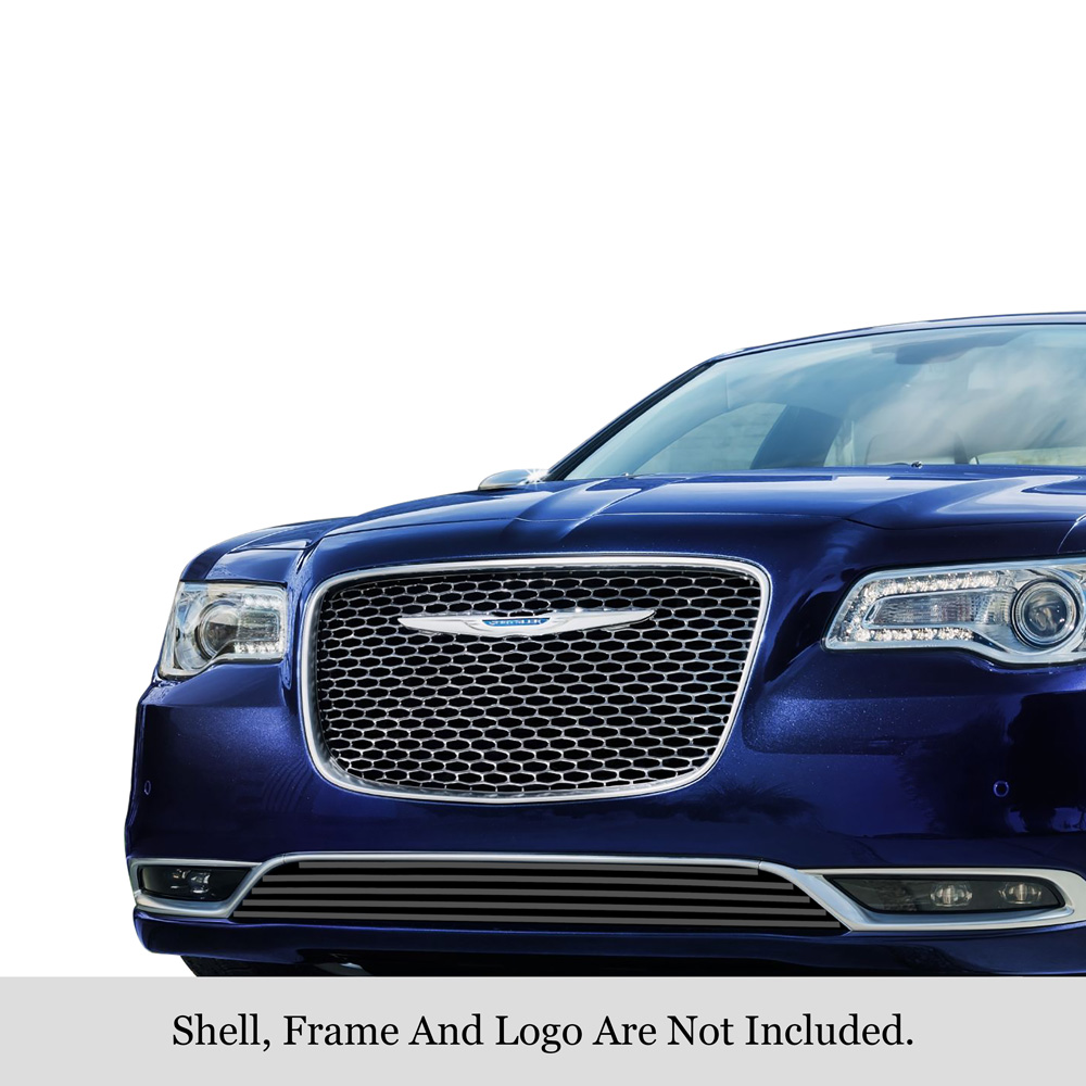 2015-2023 Chrysler 300C/300S Without Adaptive Cruise Control LOWER BUMPER Black Stainless Steel Billet Grille