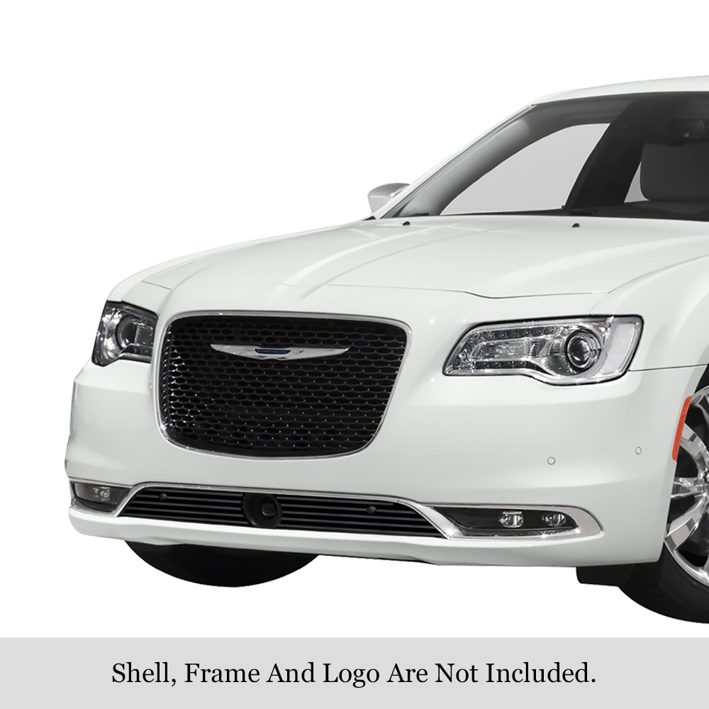 2015-2023 Chrysler 300C/300S With Adaptive Cruise Control LOWER BUMPER Black Stainless Steel Billet Grille