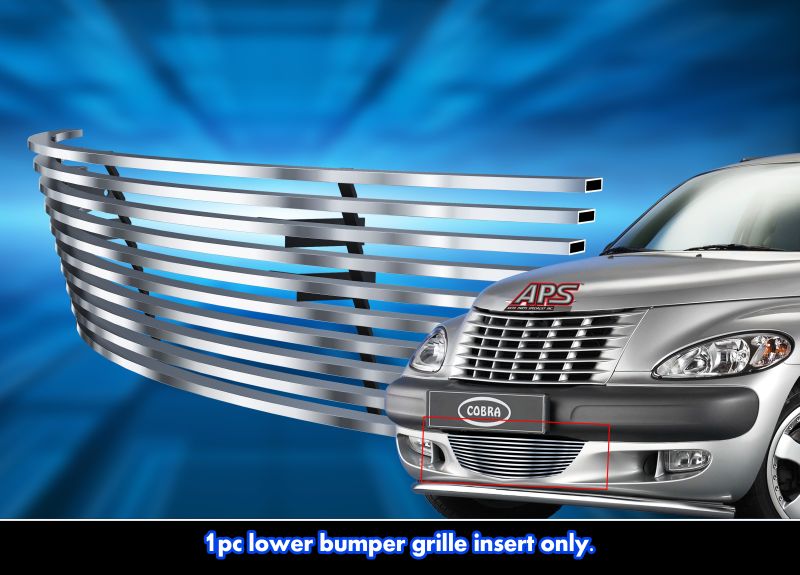 2000-2005 Chrysler PT Cruiser (Not for GT or Turbo models with intercooler) LOWER BUMPER Stainless Steel Billet Grille