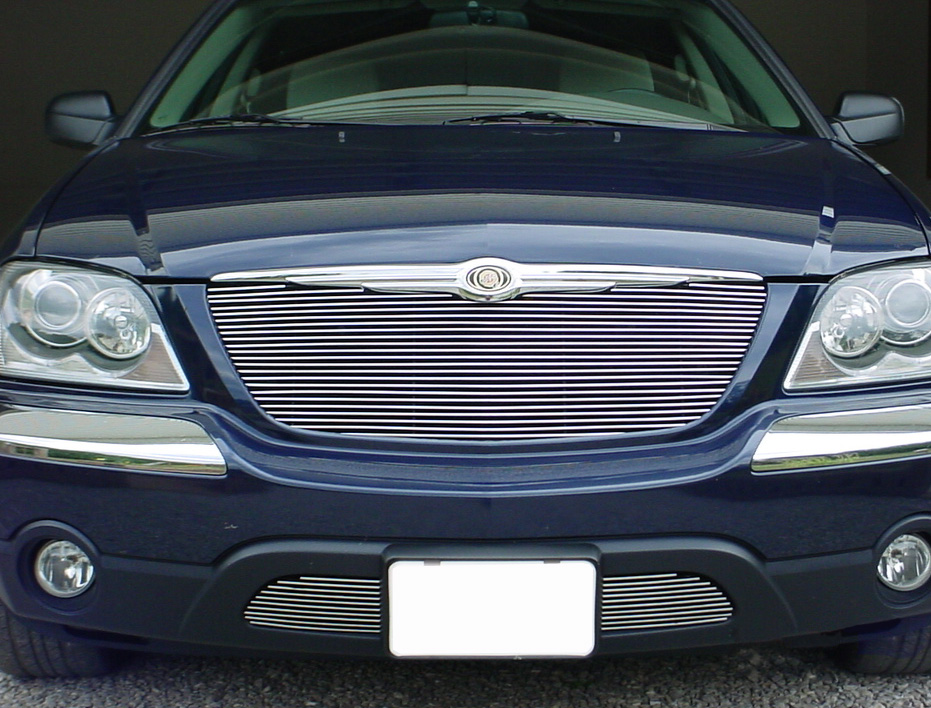 2004-2006 Chrysler Pacifica MAIN UPPER + LOWER BUMPER Aluminum Billetuminum Billet Grille