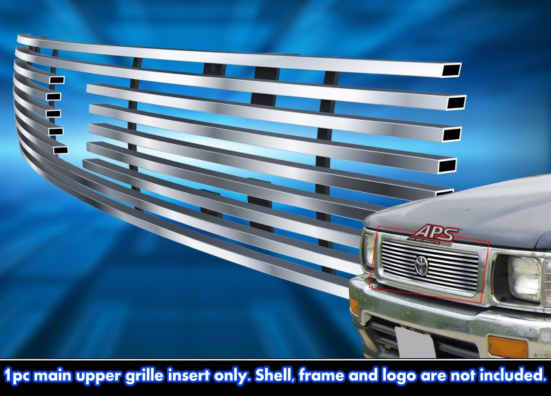 1992-1994 Toyota Pickup Truck 4WD Logo Show MAIN UPPER Stainless Steel Billet Grille