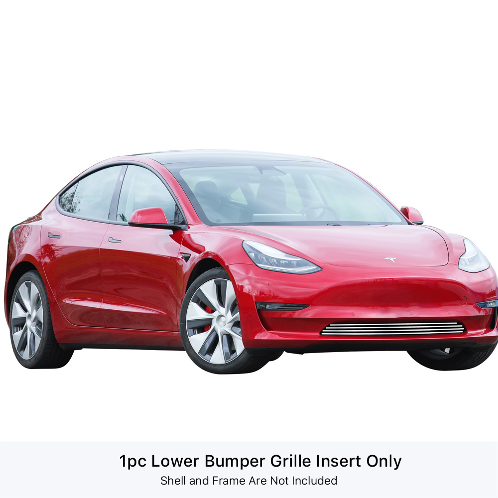 2017-2023 Tesla Model 3 LOWER BUMPER Stainless Steel Billet Grille