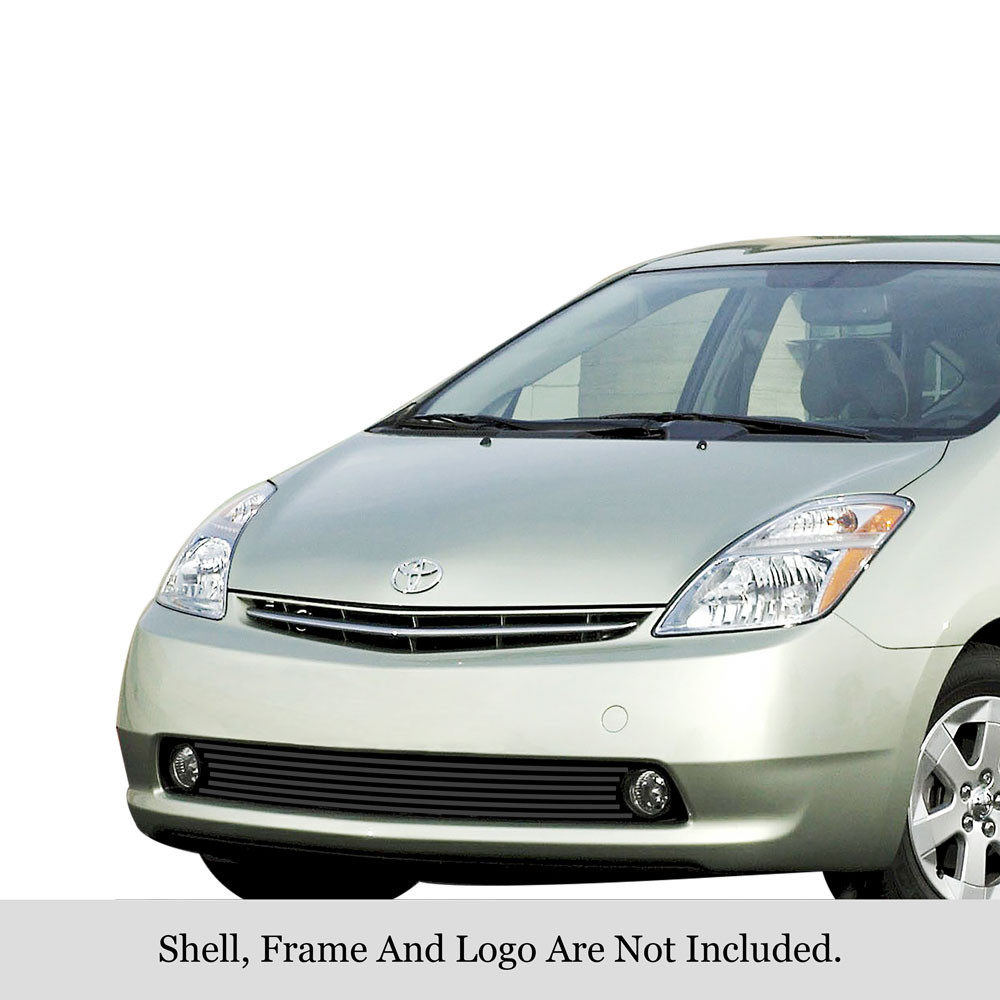2006-2009 Toyota Prius With Fog Light LOWER BUMPER Black Stainless Steel Billet Grille