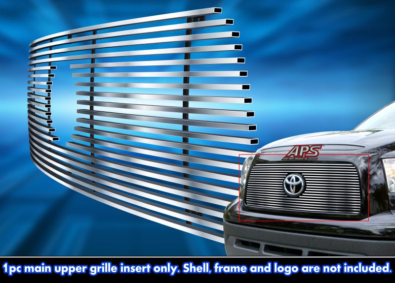 2007-2009 Toyota Tundra With Logo Show MAIN UPPER Stainless Steel Billet Grille