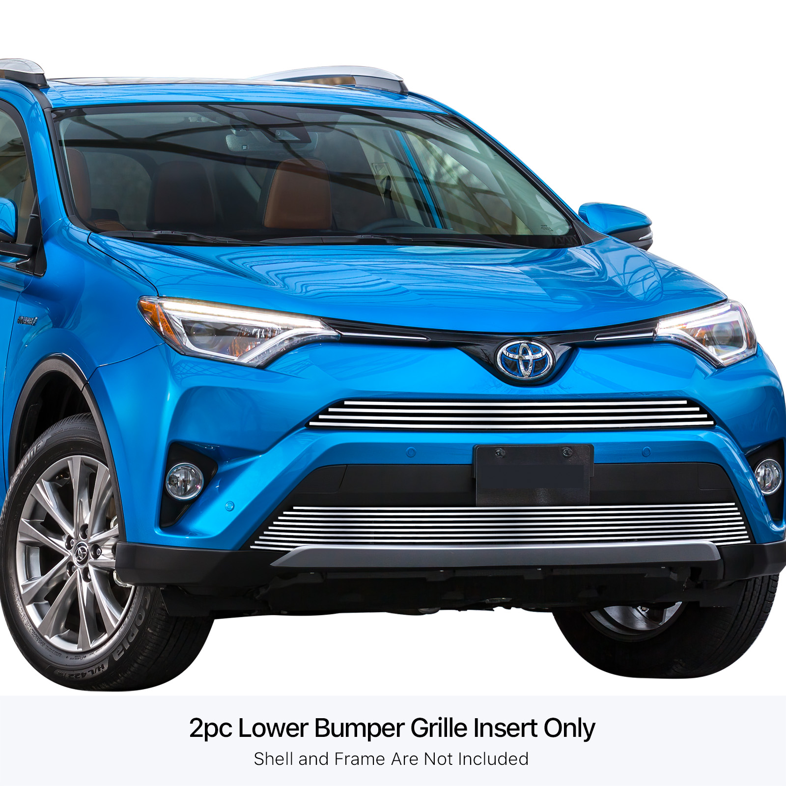 2016-2018 Toyota RAV4 Without Camera (Not for SE) LOWER BUMPER Stainless Steel Billet Grille