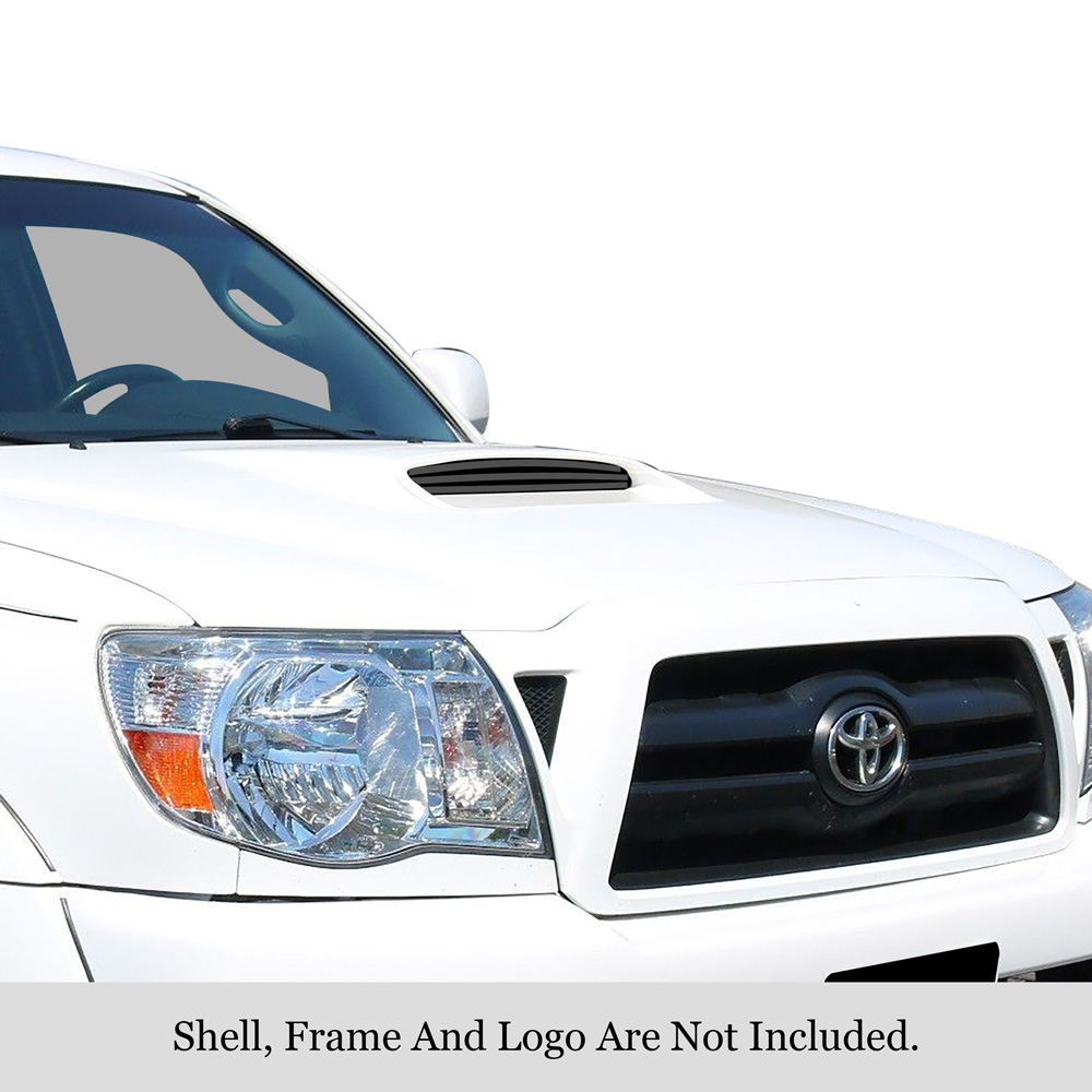 2005-2011 Toyota Tacoma TRD Sport Hood Grille HOOD SCOOP Black Stainless Steel Billet Grille