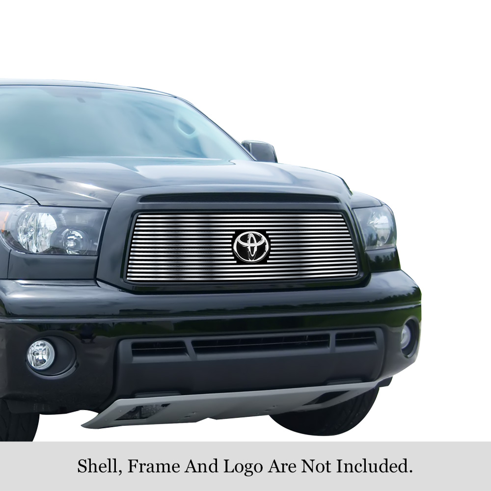2010-2013 Toyota Tundra 1 PC With Logo Show MAIN UPPER Stainless Steel Billet Grille