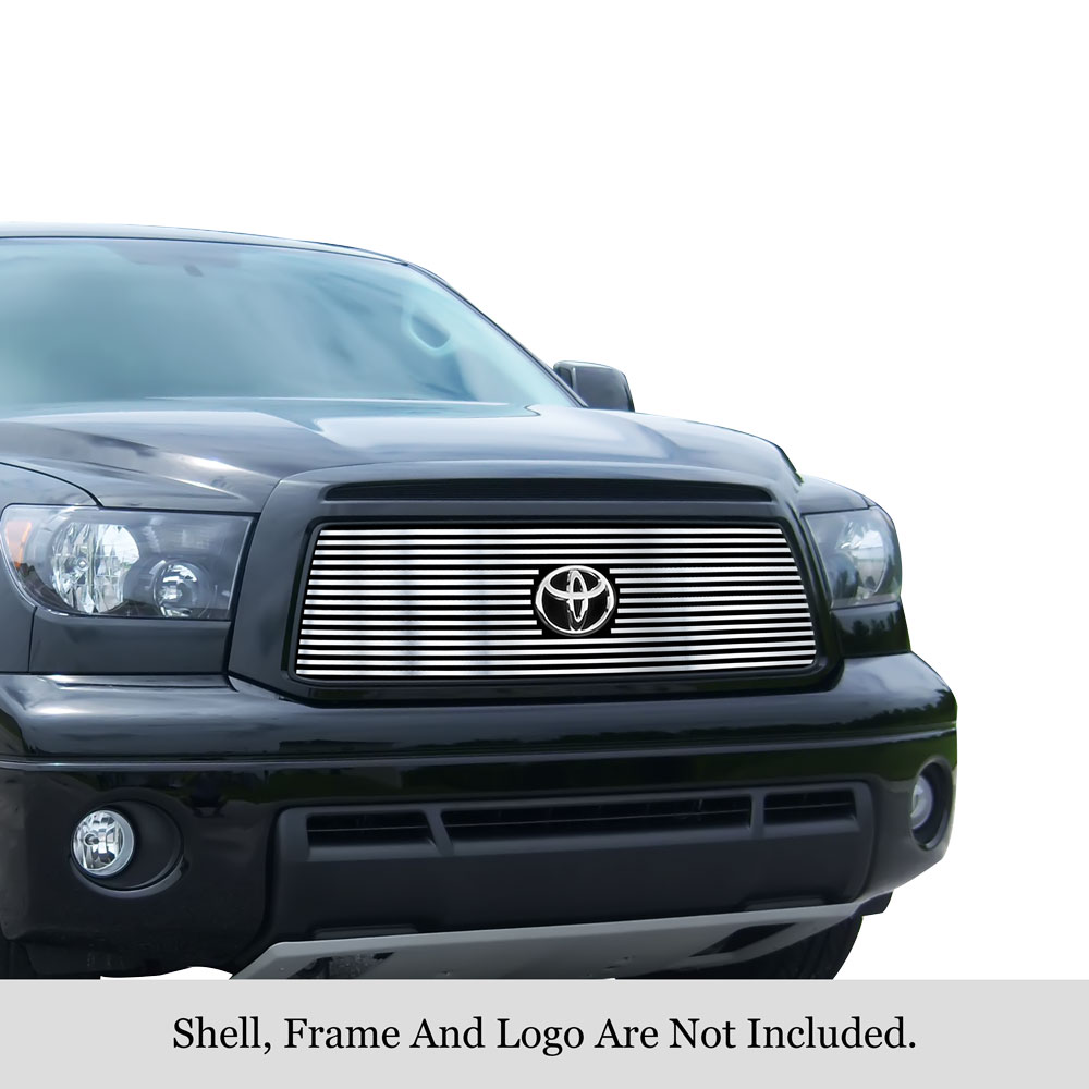 2010-2013 Toyota Tundra 1 PC With Logo Show MAIN UPPER Stainless Steel Billet Grille