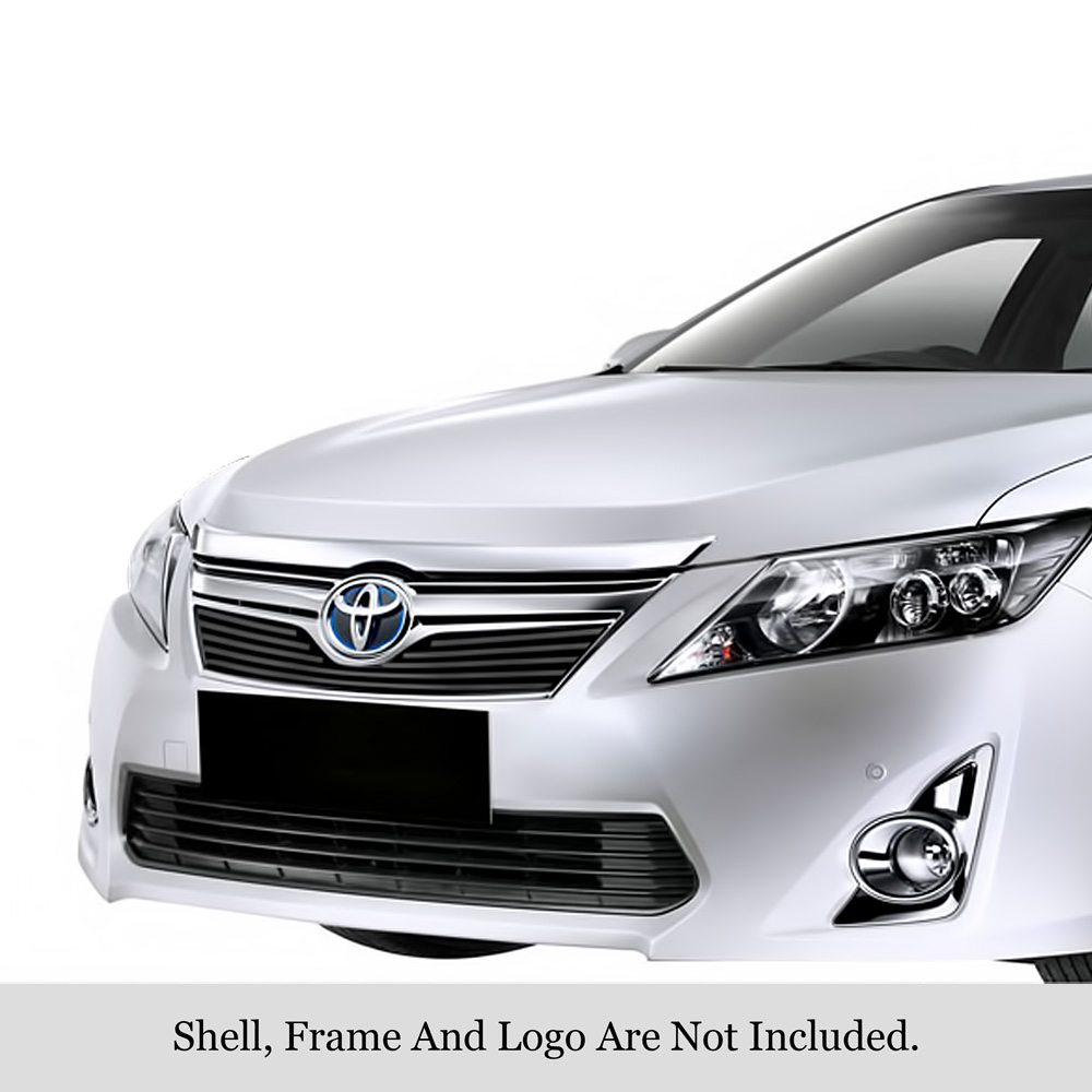 2012-2014 Toyota Camry (Not For SE ) MAIN UPPER Black Stainless Steel Billet Grille