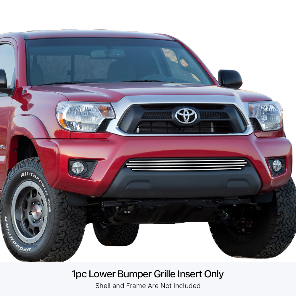 2012-2015 Toyota   Tacoma (Not For X-Runner) LOWER BUMPER Stainless Steel Billet Grille