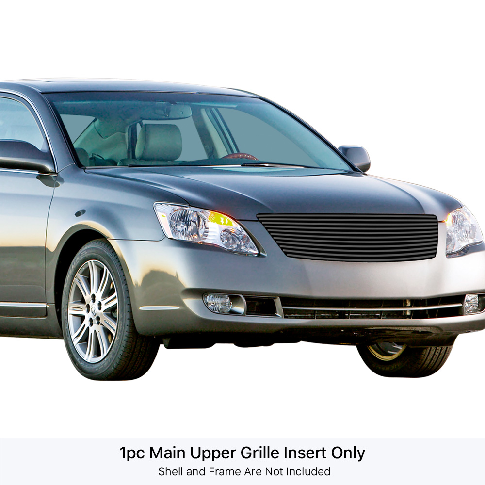 2006-2007 Toyota Avalon Main Upper Black Stainless Steel Billet Grille