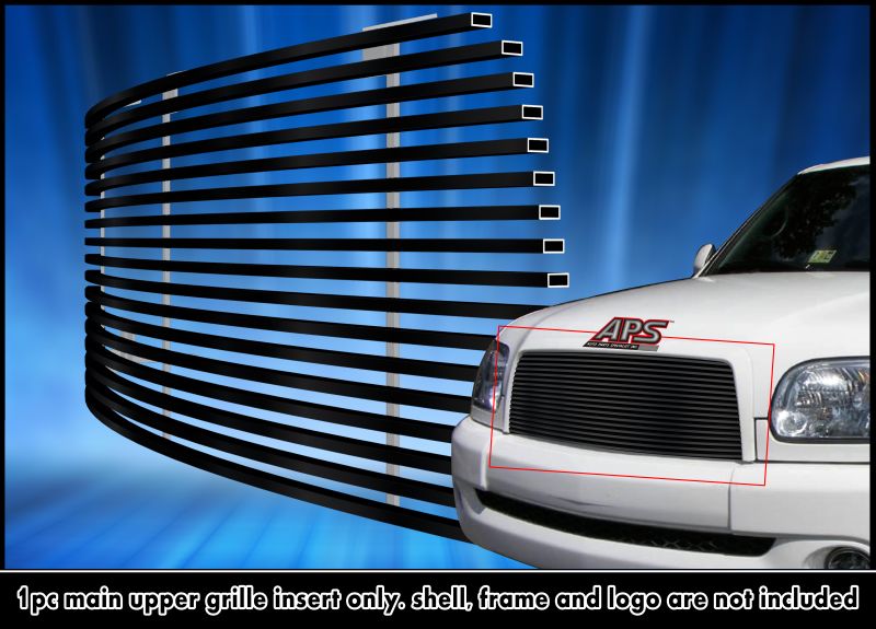 2003-2006 Toyota Tundra MAIN UPPER Black Stainless Steel Billet Grille