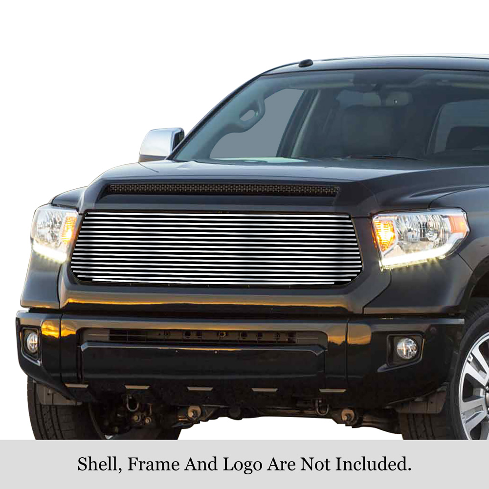 2014-2017 Toyota Tundra Not fit with front sensor behind logo MAIN UPPER Stainless Steel Billet Grille