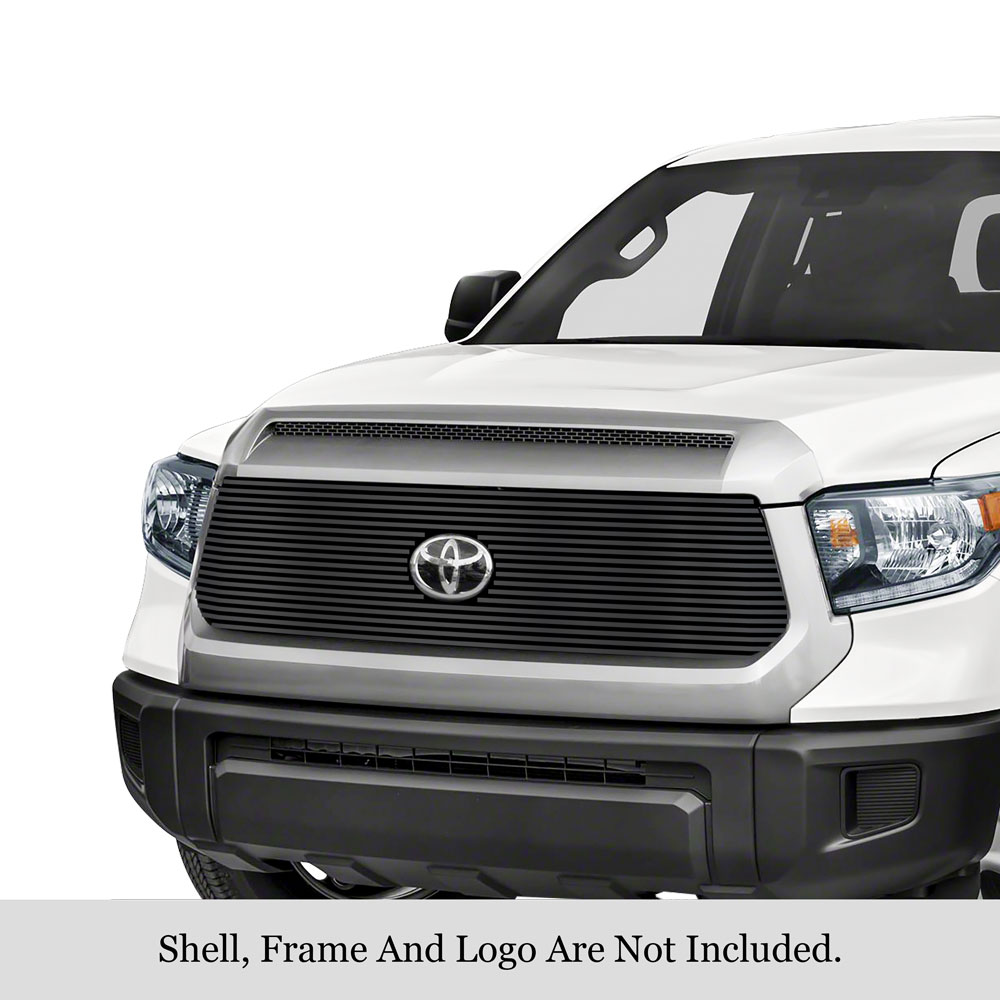 2018-2019 Toyota Tundra with front sensor TSS MAIN UPPER Black Stainless Steel Billet Grille