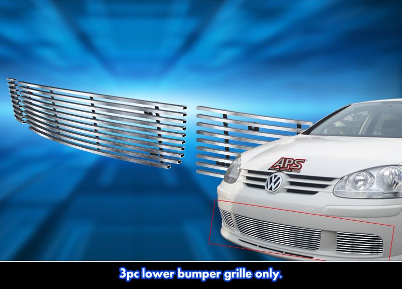 2007-2009 Volkswagen Rabbit LOWER BUMPER Stainless Steel Billet Grille