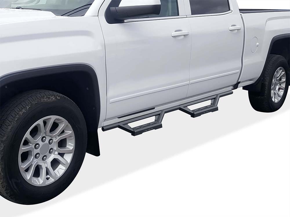 2007-2018 Chevy Silverado/ GMC Sierra 1500 Crew Cab 2007-2019 Chevy Silverado/ GMC Sierra 2500 HD/3500 HD Crew Cab (Incl. Diesel Models With DEF Tanks|Not for 2007 Classic Model) Both Sides Side Armor M3