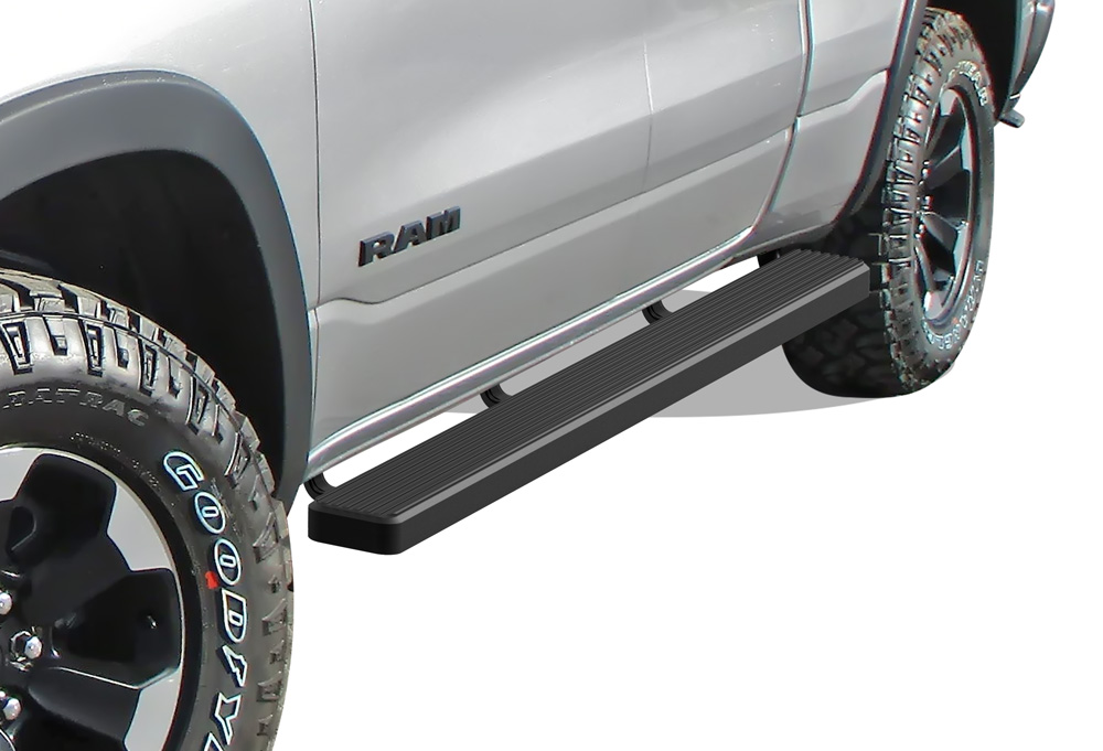 2019-2024 Ram 1500 Quad Cab (Excl. 2019-2024 RAM 1500 Classic)|6.5ft Bed Both Sides iStep W2W 5 Inch Stainless Steel