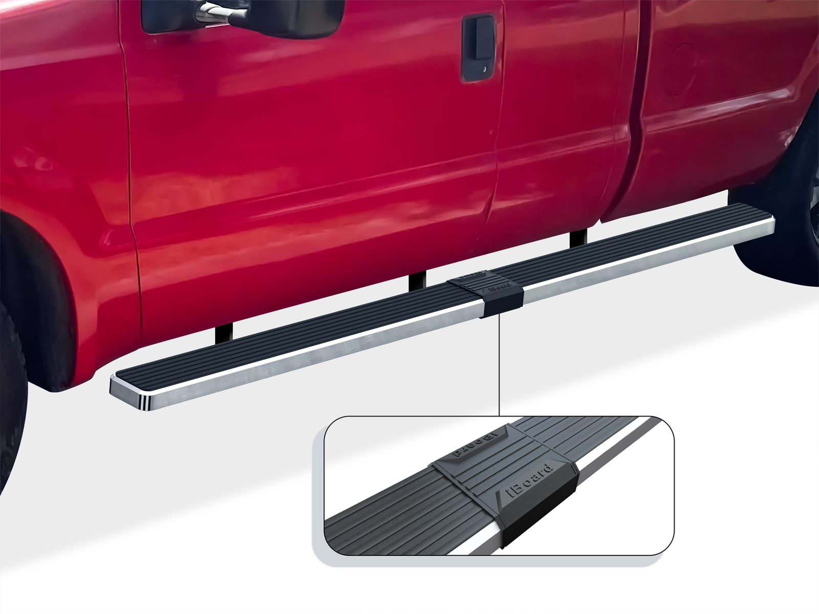 1999-2016 Ford F-250/F-350/F-450/F-550 Super Duty SuperCab 6.5 ft Bed Both Sides iStep W2W 6 Inch Stainless Steel